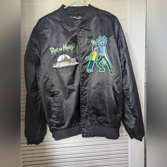 Rick And Morty Graphic Bomber Jacket black size XL - Picture 13 of 15